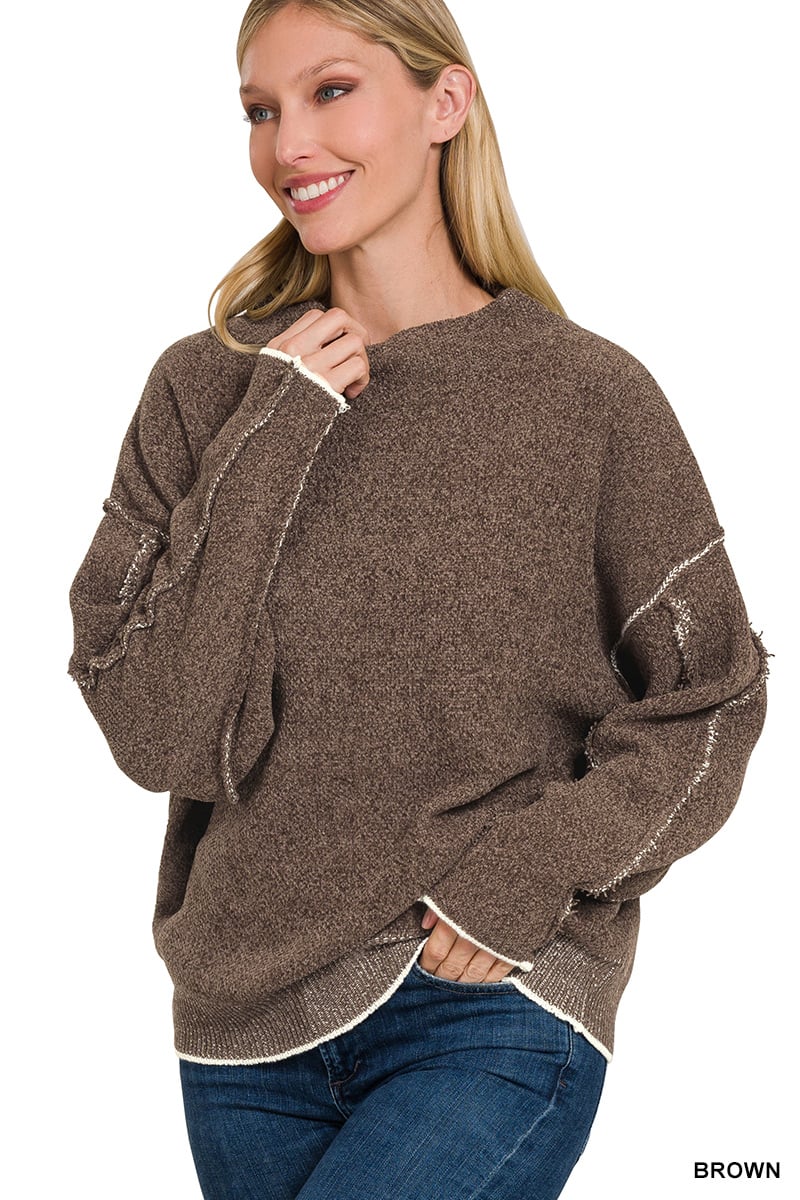 Chenille on sale sweater oversized